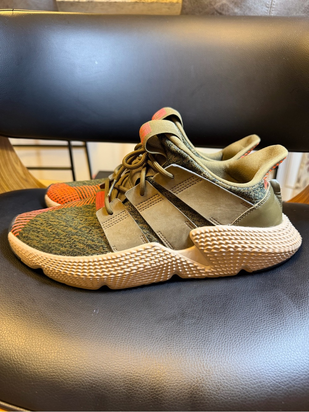 adidas Originals Prophere "Trace Olive / Solar Red" (Style Code: CQ2127)